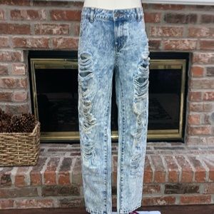 American Blue Y2K distressed acid washed blue jeans / 13 JR /Excellent condition
